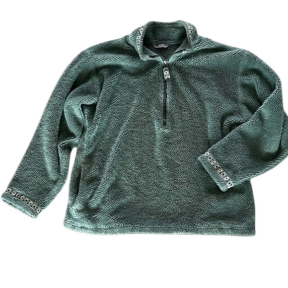 Title Nine sports size medium fleece 1/4 zip pull over sweatshirt - Picture 1 of 9